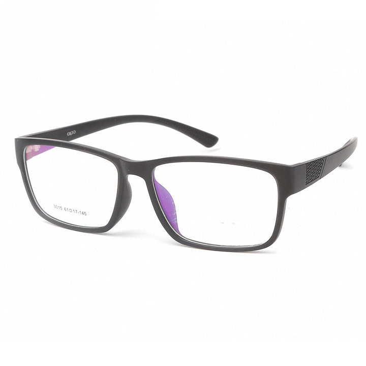 Men's Eyeglasses Super Big Size Frame TR 90 3015 Frame Chashma Matte Black  