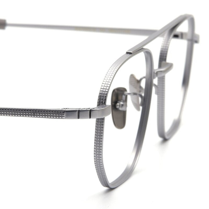 Muzz Men's Titanium Double Rim Eyeglasses - Stylish & Durable – FuzWeb