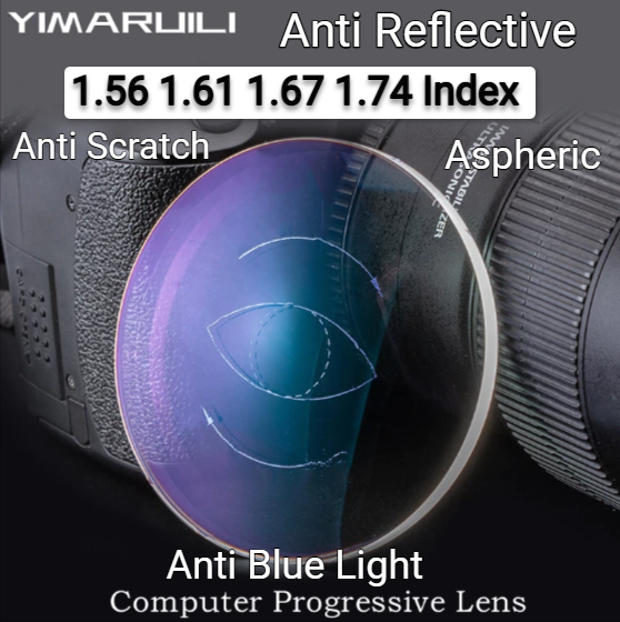 Yimaruili Computer Progressive Anti Blue Light Clear Lenses Lenses Yimaruili Lenses   