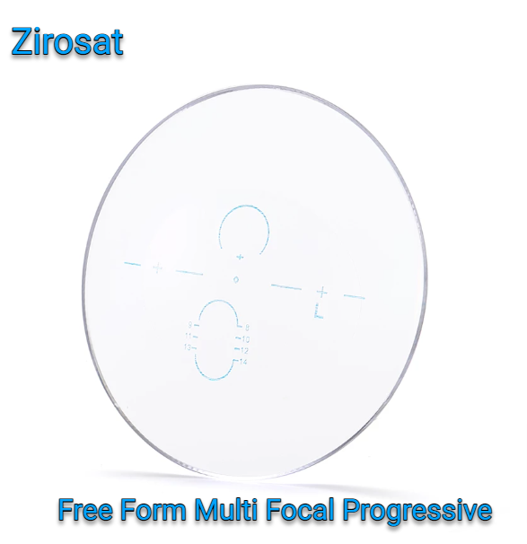 Zirosat Free Form Multifocal Progressive Clear Lenses Lenses Zirosat Lenses 1.56  