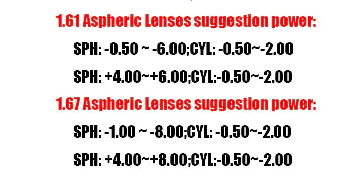 ZIROSAT MR-8 1.61 Index Aspheric Lenses Color Purple.