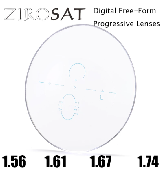 Zirosat Free Form Multifocal Progressive Clear Lenses Lenses Zirosat Lenses   