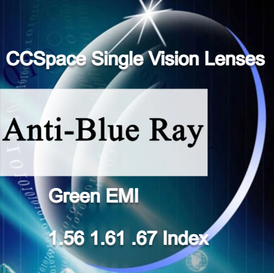 CCSpace Clear Aspheric Single Vision Anti Blue Light Lenses Lenses CCSpace Lenses   