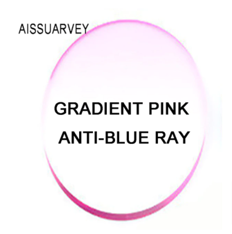 Aissuarvey MR-7/MR-8 Tinted Anti Blue Light Single Vision Lenses Lenses Aissuarvey Lenses 1.61 Gradient Pink 