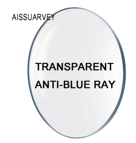 Aissuarvey MR-7/MR-8 Tinted Anti Blue Light Single Vision Lenses Lenses Aissuarvey Lenses 1.61 Transparent 