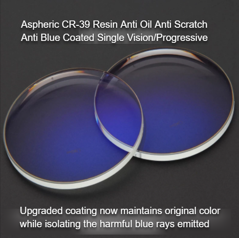 Laoyehui Aspheric Single Vision Anti Blue Light Clear Lenses Lenses Laoyehui Eyeglass Lenses   
