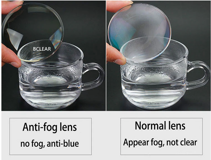 BCLEAR 1.61 Index Aspherical Anti-Fog Anti-Blue Myopic Lenses Color Clear Lenses Bclear Lenses   