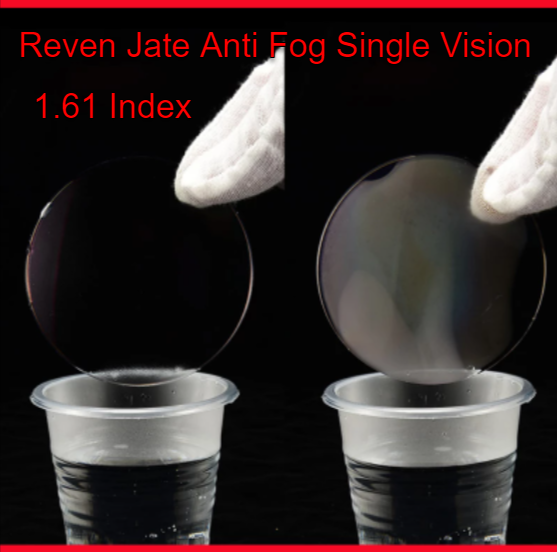 Reven Jate 1.61 Index Single Vision Anti Blue Light Anti Fog Clear Lenses Lenses Reven Jate Lenses   