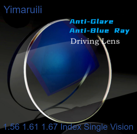 Yimaruili Single Vision Aspheric Anti Glare Anti Blue Light Driving Lenses Clear Lenses Yimaruili Lenses   