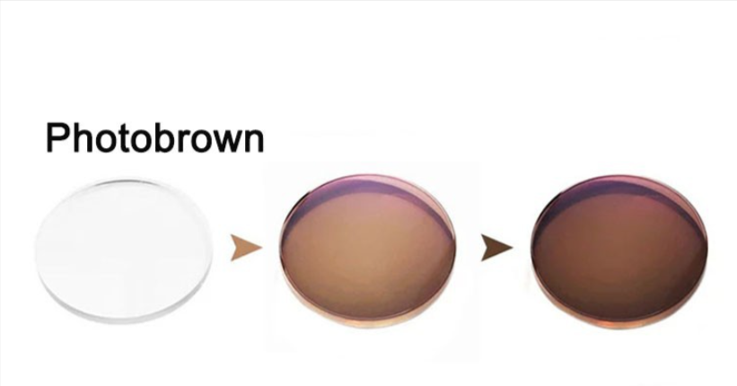 BCLEAR 1.56 Index Office Computer Progressive Photochromic Lenses Lenses Bclear Lenses Brown With No Anti Blue  
