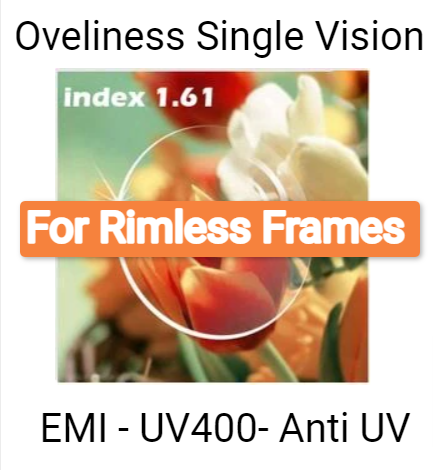 Oveliness 1.61 Index Single Vision Polycarbonate Clear Lenses Lenses Oveliness Lenses   