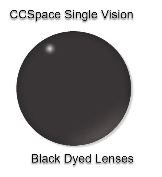 CCSpace Aspheric Single Vision Dyed Acrylic Lenses Lenses CCSpace Lenses 1.56 Black 