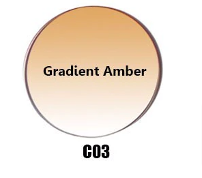 Gmei 1.67 Index MR-7 Aspheric Single Vision Gradient Tint Lenses Lenses Gmei Optical Lenses Gradient Brown/Amber  