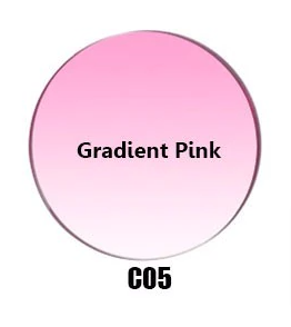 Gmei 1.61 Index MR-8 Aspheric Single Vision Gradient Tint Lenses Lenses Gmei Optical Lenses Gradient Pink  