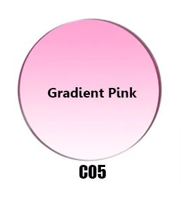 Gmei 1.67 Index MR-7 Aspheric Single Vision Gradient Tint Lenses Lenses Gmei Optical Lenses Gradient Pink  
