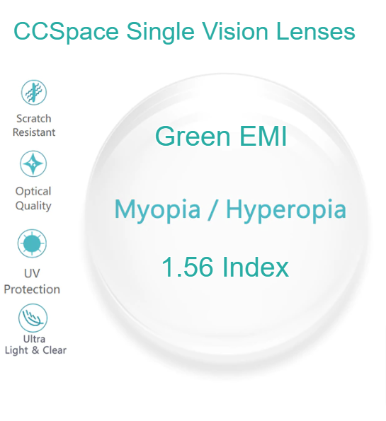 CCSpace Clear Aspheric Single Vision Lenses Lenses CCSpace Lenses 1.56  