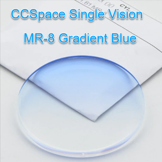 CCSpace Single Vision 1.61 Index MR-8 Tinted Lenses Lenses CCSpace Lenses Gradient Blue  