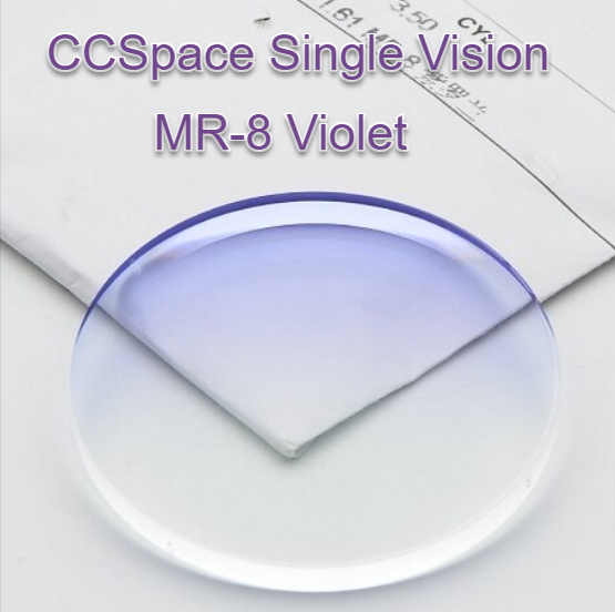 CCSpace Single Vision 1.61 Index MR-8 Tinted Lenses Lenses CCSpace Lenses Gradient Violet  