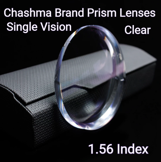 Chashma Single Vision Prism Lenses Clear Lenses Chashma Lenses 1.56  