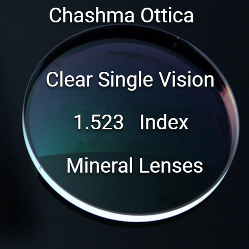 Chashma Ottica1.523 Index Mineral Lenses Lenses Chashma Ottica Lenses Single Vision Clear  