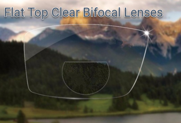 Chashma Ottica 1.56 Index Clear Bifocal Lenses Lenses Chashma Ottica Lenses Flat Top Clear  