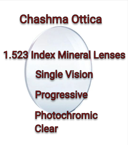 Chashma Ottica1.523 Index Mineral Lenses Lenses Chashma Ottica Lenses   