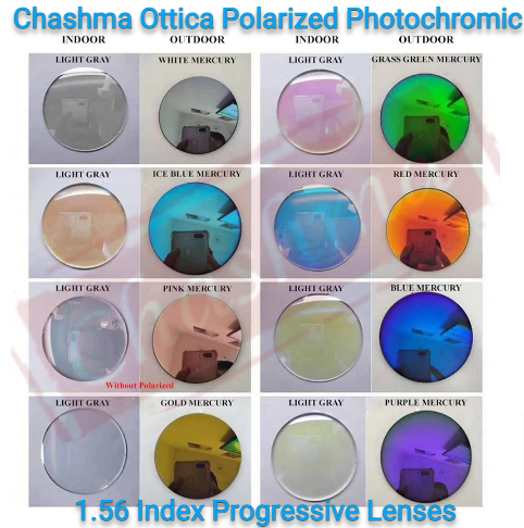 Chashma Ottica 1.56 Index Progressive Polarized Photochromic Lenses Lenses Chashma Ottica Lenses   