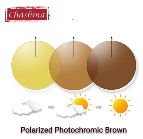 Chashma Ottica Progressive Polarized Photochromic Driving Lenses Lenses Chashma Ottica Lenses Brown  