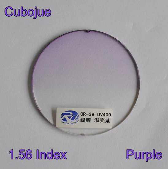 Cubojue Single Vision Gradient Tint Lenses Lenses Cubojue Lenses 1.56 Purple 