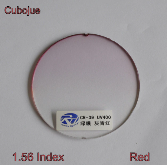 Cubojue Single Vision Gradient Tint Lenses Lenses Cubojue Lenses 1.56 Red 