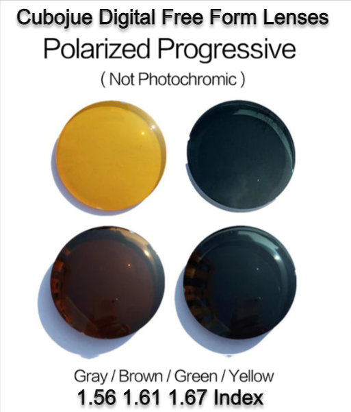 Cubojue Digital Free Form Polarized Progressive Sunglass Lenses Lenses Cubojue Lenses   