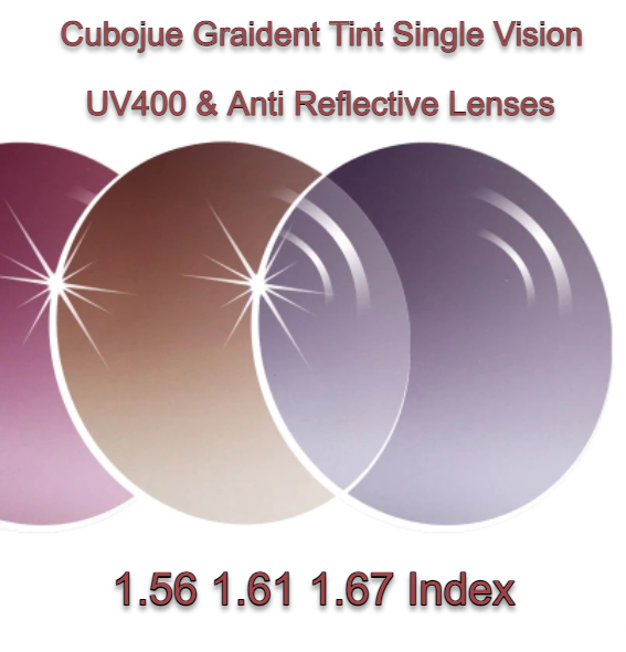 Cubojue Single Vision Gradient Tint Lenses Lenses Cubojue Lenses   