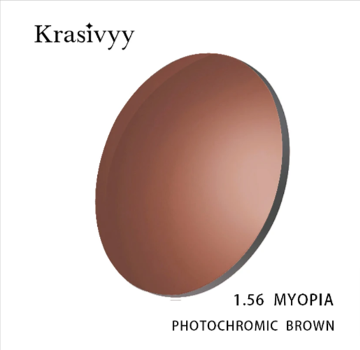 Krasivyy Single Vision Photochromic Lenses Lenses Krasivyy Lenses 1.56 Myopic Brown