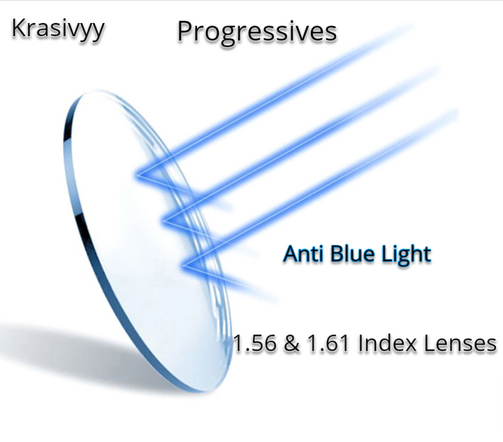 Krasivyy Progressive Anti Blue Light Clear Lenses Lenses Krasivyy Lenses   