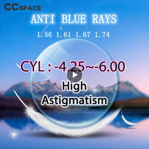CCSpace Clear High Astigmatism Single Vision Lenses Lenses CCSpace Lenses   