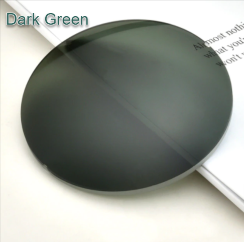 KatKani Aspherical Polarized Colorful Mirror Sunglass Single Vision Lenses Lenses KatKani Sunglass Lenses 1.50 Dark Green 