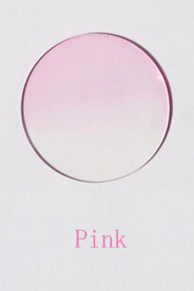Hotochki 1.56 Index Single Vision Aspheric Tinted Lenses Lenses Hotochki Lenses Pink  