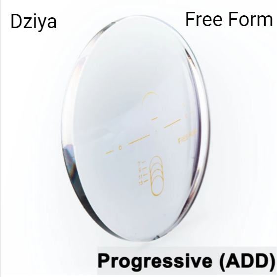 Dziya Digital Free Form Progressive Lenses Clear Lenses Dziya Lenses 1.56  