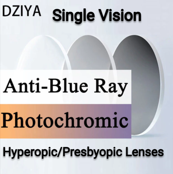 Dziya Photochromic Gray Myopic/Hyperopic Lenses Lenses Dziya Lenses 1.56 " + " Hyperopic 