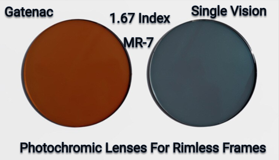 Gatenac 1.67 Index MR-7 Single Vision Photochromic Lenses Lenses Gatenac Lenses   
