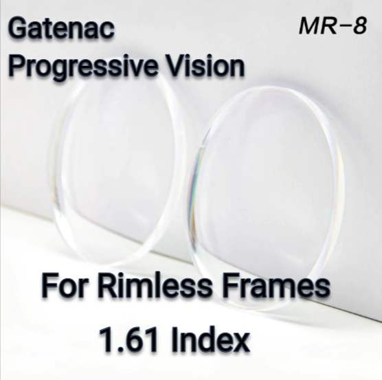 Gatenac 1.61 Index MR-8 Progressive Clear Lenses Lenses Gatenac Lenses   