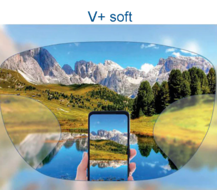 Aissuarvey Free Form Progressive Anti Blue Light Photochromic Gray Lenses Clear Lenses Aissuarvey Lenses 1.56 V Soft 