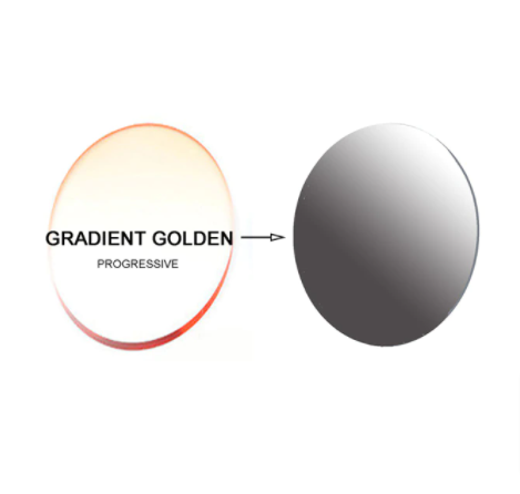 Aissuarvey 1.61 Index Progressive Photochromic Gray Tinted Lenses Lenses Aissuarvey Lenses Gradient Golden Basic Soft 