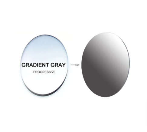 Aissuarvey 1.61 Index Progressive Photochromic Gray Tinted Lenses Lenses Aissuarvey Lenses Gradient Gray Basic Soft 
