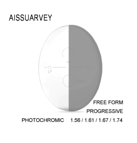 Aissuarvey Progressive Photochromic Gray Lenses Lenses Aissuarvey Lenses   