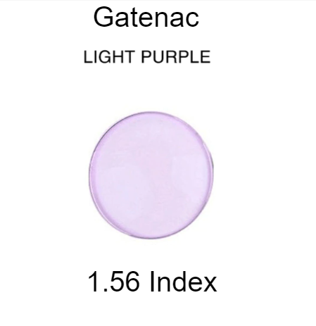 Gatenac Single Vision Aspheric Tinted Lenses Lenses Gatenac Lenses 1.56 Light Purple 
