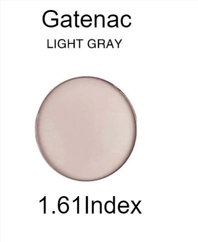Gatenac Single Vision Aspheric Tinted Lenses Lenses Gatenac Lenses 1.61 Light Gray 