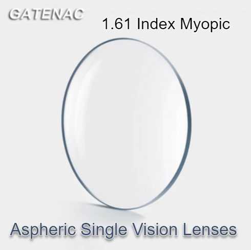 Gatenac Single Vision Clear Aspheric Lenses Lenses Gatenac Lenses 1.61 Myopic '-' 