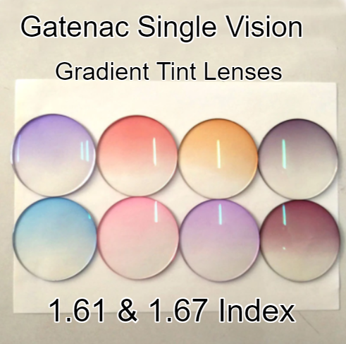 Gatenac Single Vision Aspheric Gradient Tint Lenses Lenses Gatenac Lenses   