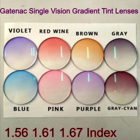 Gatenac Single Vision Aspheric Gradient Tint Lenses Lenses Gatenac Lenses   